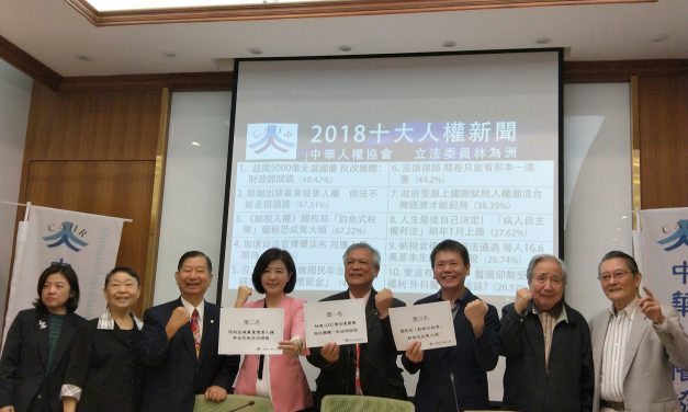 超徵稅收 侵害人權 人民的不滿政府聽到了嗎？ 社團法人中華人權協會 2018十大人權新聞